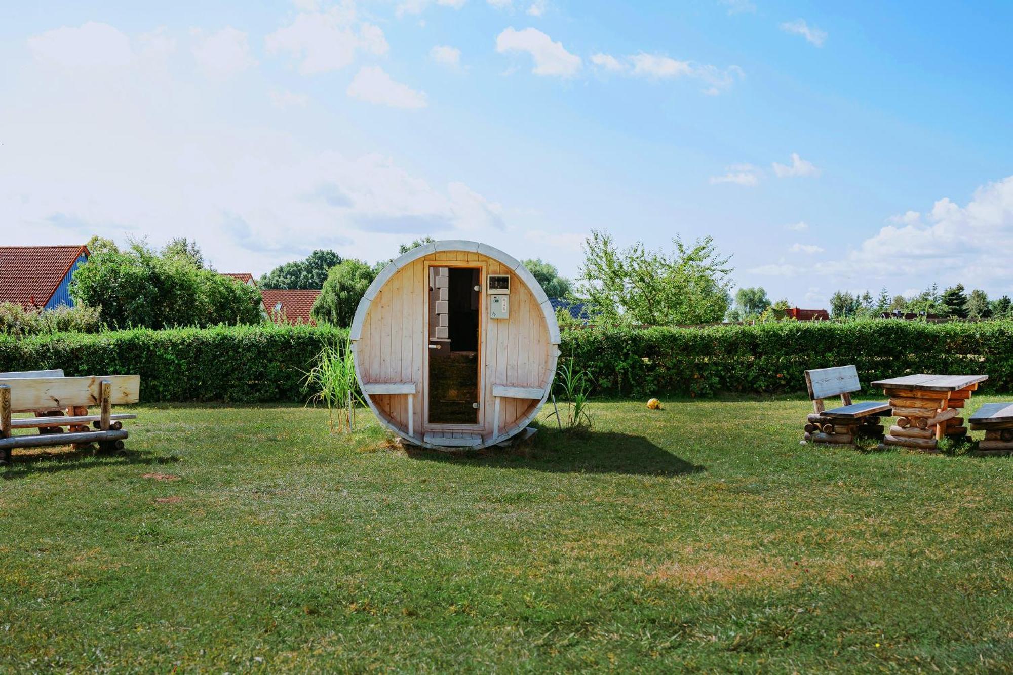 Ferienhaeuser Insel Usedom Haus Samara 8 - Blick Aufs Achterwasser! Whirlpool Und Sauna Lutow Exterior foto